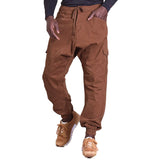 Cargo,Pants,Men's,Elastic,Waist,Loose,Slacks,Joggers,Harem,Pants