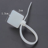 100pcs,White,Nylon,Cable,Label,Strap,Strip,Marking,3X100mm