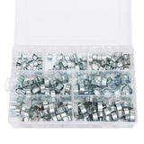 140Pcs,Double,Clips,Clamps,Steel,Plated,Assortment,Hydraulic