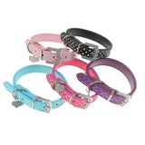 Leather,Collars,Diamante,Collar