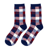 Fashion,Spell,Color,Plaid,Breathable,Cotton,Casual,Socks