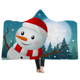Christmas,Printing,Plush,Wearable,Battle,Royale,Hooded,Blankets,Layers