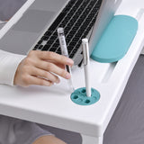 Portable,Plastic,Foldable,Laptop,Stand,Lapdesk,Computer,Notebook,Breakfast,Table,Office,Serving,Table,Tablet&Pen,Holder