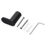 Bathroom,Round,Single,Hanger,Bracket,Towel,Black