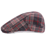 Plaid,Cotton,Beret,Casual,Buckle,Adjustable,Gentleman,Sport,Cabbie