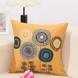 Concise,Style,Flower,Pattern,Decoration,Cushion,Cover,Square,Linen,Pillow