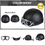 BIKIGHT,Helmets,Motorcycle,Protector,Bicycle,Helmets,Retro,Vintage,Style,Motorcycle,Helmet,Goggles,Scarf