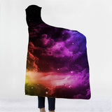 150x200CM,Colorful,Printed,Hooded,Blankets,Wearable,Plush,Thick