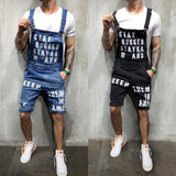 Men's,Jumpsuits,Shorts,Summer,Street,Distressed,Denim,Overalls,Hiking,Travel,Holiday