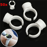 50pcs,White,Pigment,Holder,Rings,Holders