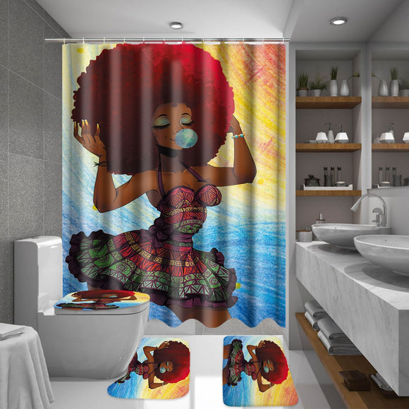 Fashion,Waterproof,Bathroom,Shower,Curtain,Toilet,Cover