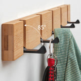 Wooded,Hanger,Removable,Adjustable,Clothes,Hanging,Clothes,Hooks