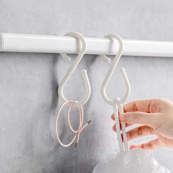 10Pcs,Shape,Double,Hooks,White,Clothes,Hanger,Bathroom,Kitchen,Bedroom,Xiaomi,Youpin