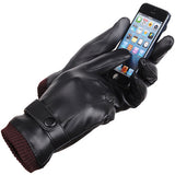 Women,Finger,Leather,Gloves,Thick,Winter,Cycling,Driving,Windproof,Mittens