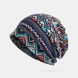 Women,Winter,Cotton,Geometric,Pattern,Flower,Printing,Beanie,Gaiter,Shield
