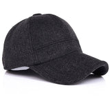 Woolen,Thicken,Flaps,Baseball,Adjustable,Snapback