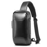 BANGE,Charging,Sling,Carbon,Fiber,Waterproof,Crossbody,Chest,Outdoor,Camping,Travel,Cycling