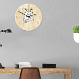 Loskii,CC049,Creative,Clock,Clock,Cartoon,Clock,Office,Decorations
