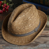 Outdoor,Handmade,Woven,Straw,Protection,Short,Brimmed,Fedora,Visor