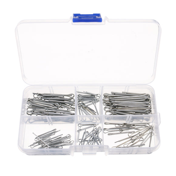 Suleve,175Pcs,Split,Cotter,Plated,Hitch,Fasteners,Assortment,Sizes