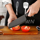 KCASA,Black,Stainless,Steel,Kitchen,Knife,Coating,Sharp,Blade,Knife,Light,Weight,Handle,Kitchen,Knife