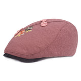 Women's,Cotton,Embroidered,Beret,Outdoor,Visor,Newsboy,Hunting