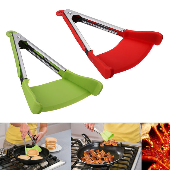 Clever,Tongs,Resistant,Silicone,Spatula,Cooking,Camping,Picnic