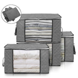 Large,Capacity,Bedding,Foldable,Clothes,Storage,Organizer,Reinforced,Handle,Fabric,Strong,Zipper,Space,Saver,Blanket,Quilt,Closet,Organizer,Holder