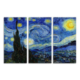 Modern,Spray,Painting,Decorative,Painting,Hotel,Canvas,Painting,Mural,Triple,Starry