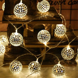 1.65M,Mirror,Light,Light,String,Holiday,Decor,Disco,Lights,Party,Decorations