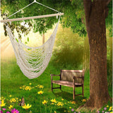 Portable,Outdoor,Swing,Cotton,Hammock,Chair,Wooden,Hanging,Chair,Garden,Patio,Porch