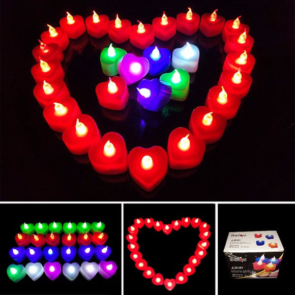Battery,Powered,Light,Candle,Flameless,Colorful,Electronic,Candle,Party,Wedding,Decor