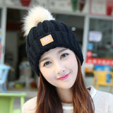 Fashion,Women,Winter,Beanie,Thicken,Windproof,Skull