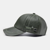 Collrown,leather,Casual,Retro,Personality,Leather,Sunshade,Baseball