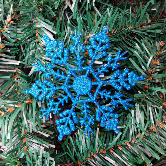 12PCS,Christmas,Snowflake,Piece,Plastic,Pendant