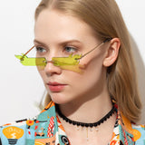 Women,Personality,Small,Frame,Flame,Fashion,Creative,Protection,Sunglasses