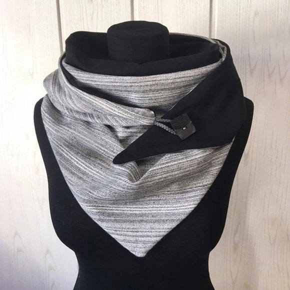 Women,Thick,Winter,Outdoor,Casual,Stripe,Pattern,Scarf,Shawl