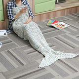 180*90CM,Knitting,Mermaid,Blanket,Birthday,Blanket,Sleep