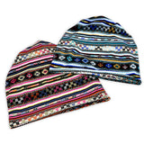 Unisex,Floral,Checkerwork,Cotton,Beanie,Circle,Scarf