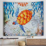 Turtle,Hanging,Tapestry,Decorative,Tapete,Bedroom,Blanket,Table,Cloth