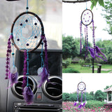 Purple,Feather,Dream,Catcher,Handmade,Window,Hanging,Decor,Oranments,Craft