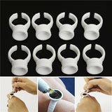 50pcs,White,Pigment,Holder,Rings,Holders
