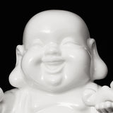 Peace,Laughing,Hotai,Statue,Happy,Sitting,Hotai,White,Gloss,Decorations