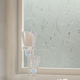 40cmX200cm,Modern,Flower,Pattern,Glass,Stickers,Bathroom,Balcony,Sliding,Frosted,Glass,Stick