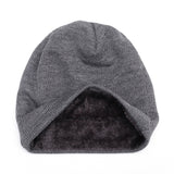 Velvet,Thick,Beanie,Casual,Double,Layers,Letter,Solid,Slouchy,Skullcap