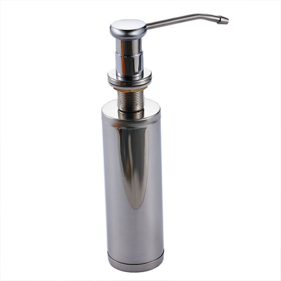 Silver,Stainless,Steel,Liquid,Dispenser,Bottle,Kitchen,Bathroom