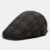 Men's,Beret,British,Plaid,Outdoor,Casual,Adjustable,Leisure