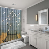 Fabric,Various,Pattern,Hooks,Bathroom,Shower,Curtain,Bathtub,Toilet,Cover
