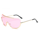 Women,UV400,Sunglasses,Oversized,Colorful,Metal,Frame,Sunglasses