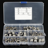 165Pcs,Stainless,Steel,Nylon,Insert,Locknut,Assortment